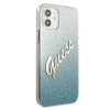 Guess GUHCP12SPCUGLSBL iPhone 12 mini5,4 niebieski/blue hardcase Glitter Gradient Script
